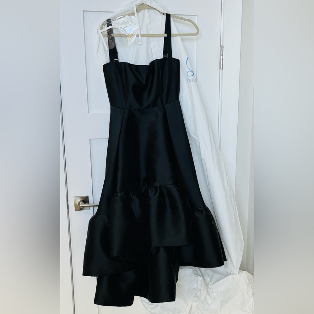 Chic Black High Low Dress